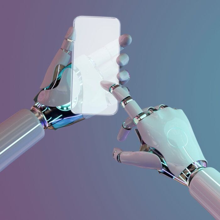 customer support artificial intelligence - Smartphone artificial intelligence, futuristic communication network technology