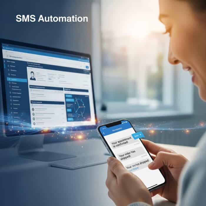 AiDial SMS automation platform showcasing seamless communication solutions for businesses.