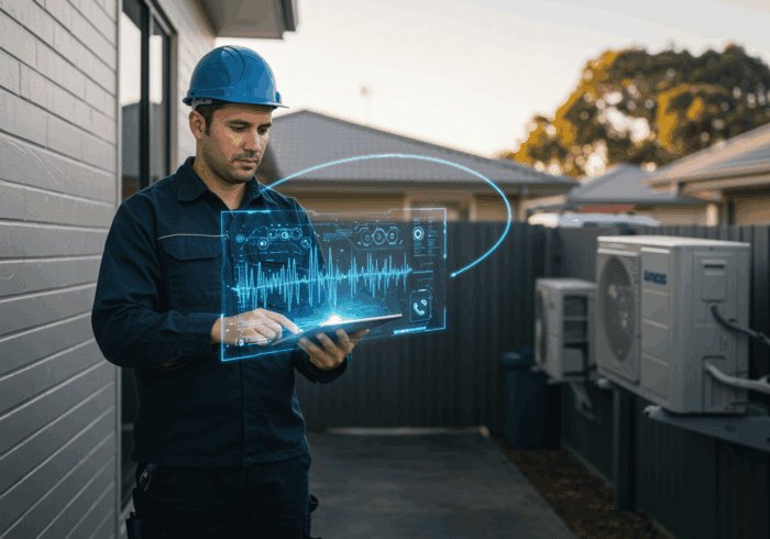 Advanced HVAC diagnostics using digital monitoring tools for efficient maintenance.