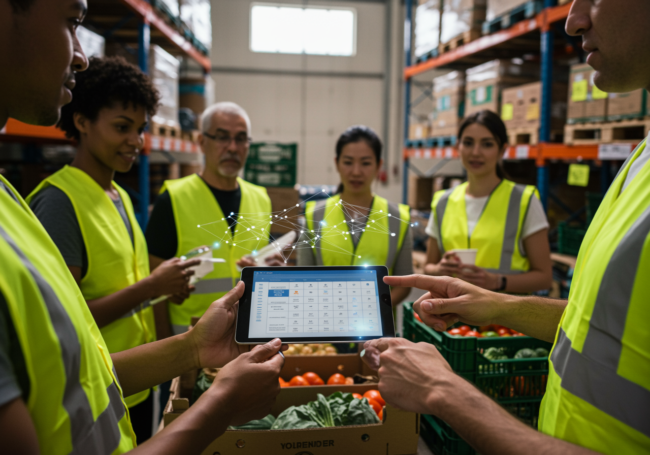 Food Banks and Relief Services - Optimising Volunteer Coordination and Scheduling with AI