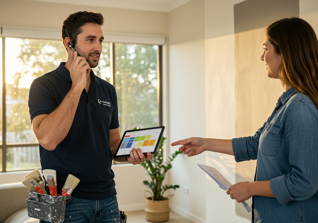 Painting Services - Turning Calls into Bookings with Immediate Qualification and Scheduling