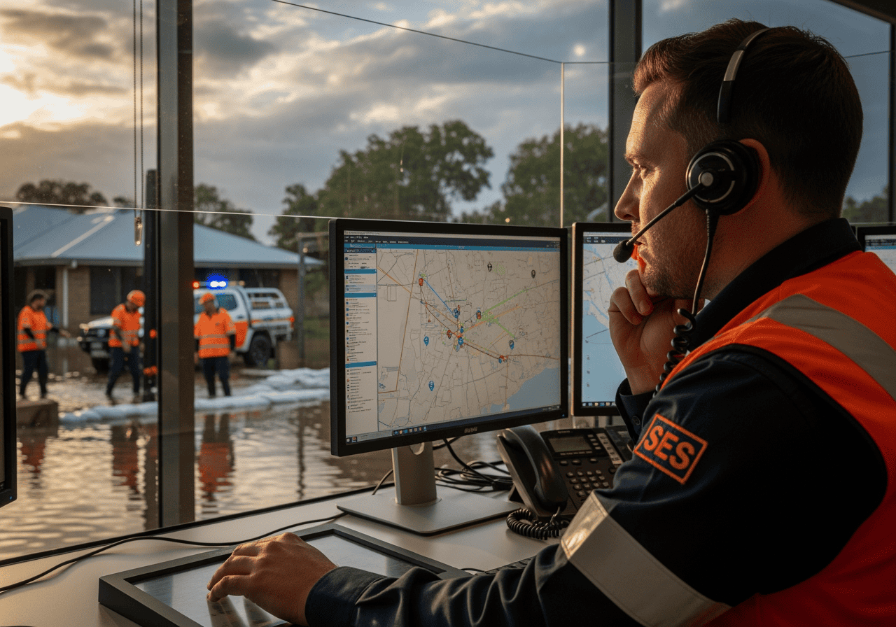 State Emergency Services - Real-Time Coordination Between Call Centres and Field Crews