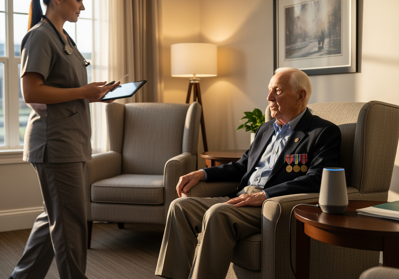 Veterans' Care Facilities - Enhancing Emergency Response and Resident Monitoring with Voice Automation