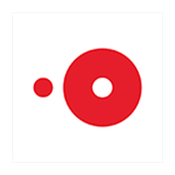 Red circle on a white background