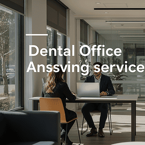 dental office answering service - Bright dental clinic interior with staff assisting patients and discussing treatment opt...