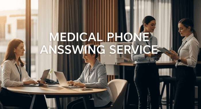 Professional medical phone answering service with trained staff providing reliable communication support for healthcare providers and clinics.