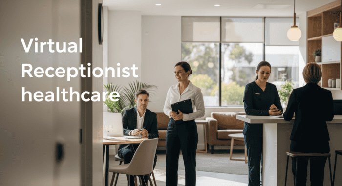 Professional virtual receptionist providing healthcare support, enhancing patient communication and appointment management for medical practices.