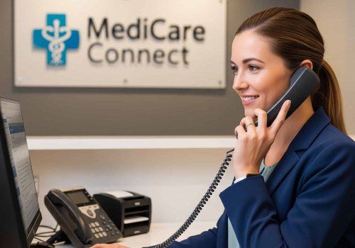 Efficient healthcare call centre with AI-powered telecommunication solutions for medical practices.
